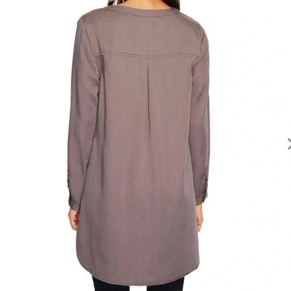 Nic+Zoe Tranquil Tunic Top, Warm Grey (Med) - Picture 3 of 12